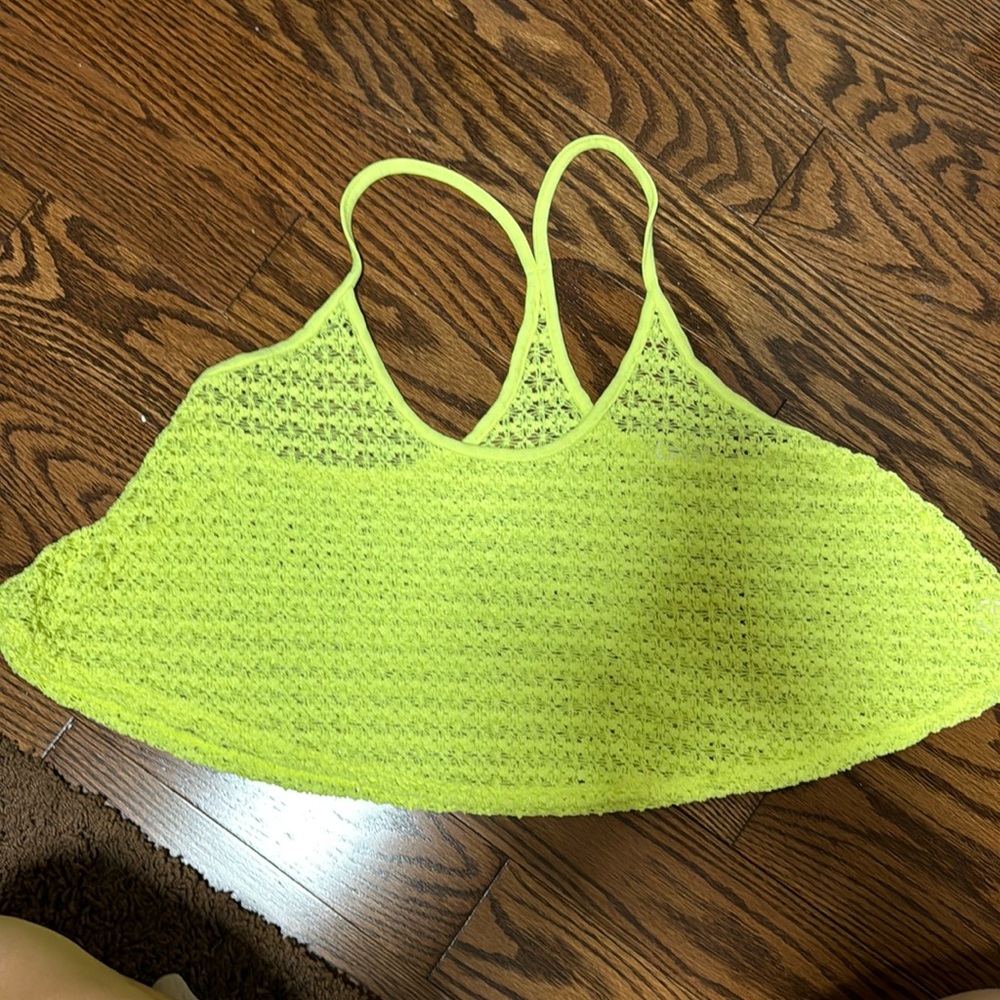 Victoria’s Secret Crochet Cover Up Top. Color: Yellow. Size: M/L.